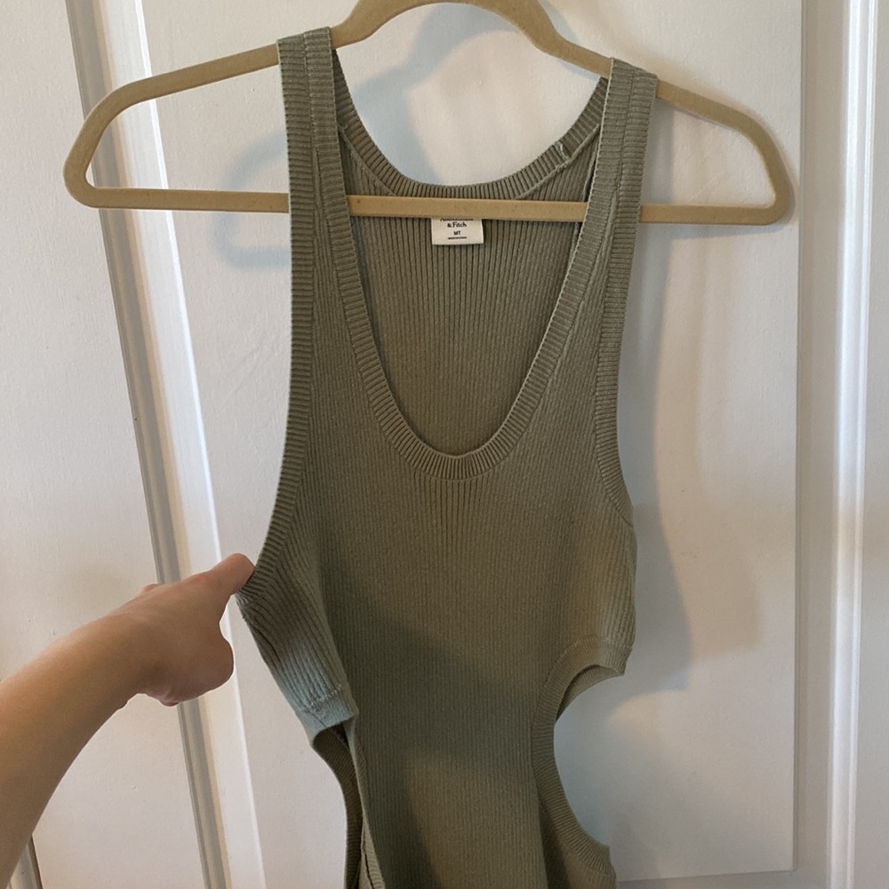 Abercrombie & Fitch Knit Midi Dress with Cutouts - Picture 2 of 6